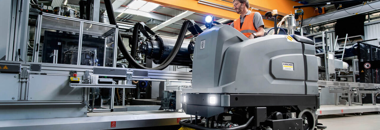 karcher b260 scrubber drier cleaning manufacturing plant