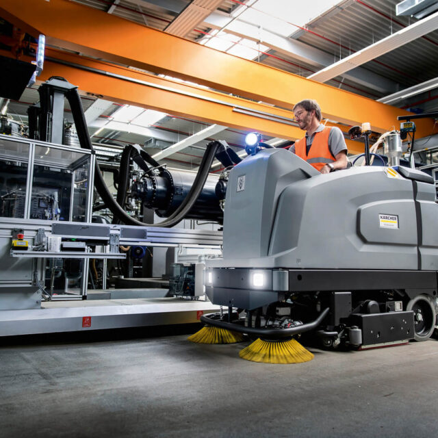 karcher b260 scrubber drier cleaning manufacturing plant